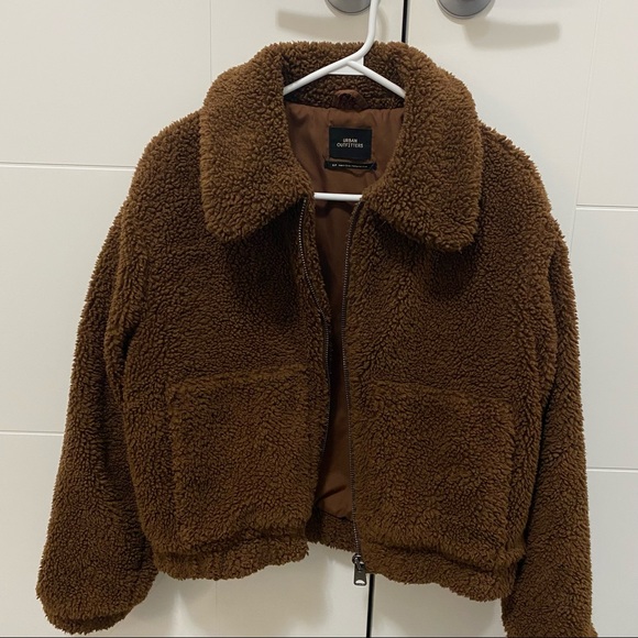 Urban Outfitters Cropped Teddy Jacket - Picture 3 of 4